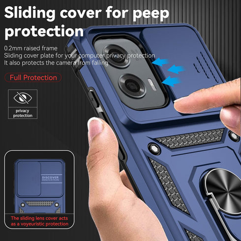 Motorola Moto G Stylus 5G 2024 Case with Camera Lens Cover, HD Screen Protector, Dual Layer Military-Grade Protective