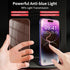 2 Pack Screen Protector for iPhone 15 Pro Max, New Red Light 9H Tempered Glass, Anti-Blue Light Protection
