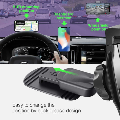 Car Phone Holder, Sticky Adhesive Mount for 4 to 6.5 inches Smartphones