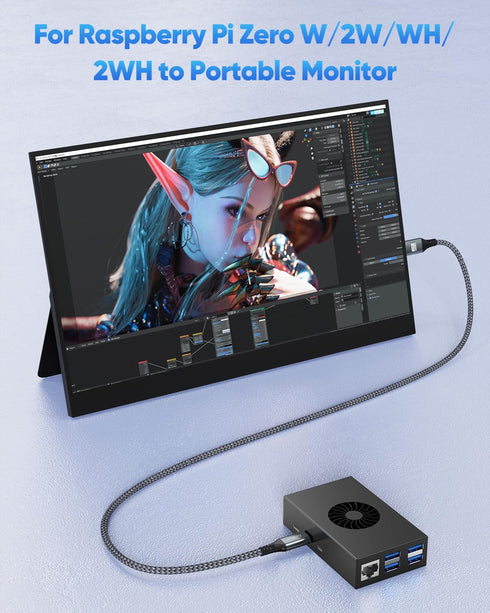 4K 3.3FT, 4K@60Hz, 2K@120Hz, 1080P, 3D W/2W/WH/2WH Mini HDMI to Mini HDMI Cable HDMI Mini Cable Support HDR, ARC