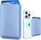 Magnetic Wallet Cell Phone Card Holder with Mag-Safe, Stronger RFID Leather Phone Wallet for iPhone 15/14/13/12 Series,