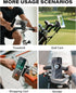 OQTIQ 17 N54 12-17 Phone Holder for Peloton Exercise Bike, Heavy-Duty Clamp & Strong Magnetic Phone Mount