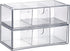 2 Pack 9V, 2-Drawer Common BTSKY Clear Acrylic Battery Storage Organizer for AA, AAA, C, D Batteries, Storage Box