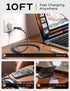 AINOPE 10FT USB C Cable 100W for iPhone 15, Fast Charging, Right Angle QC5.0, MacBook, iPad, Samsung S24.