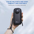 FiTSTILL Black PU Mini Hard Shell Travel Case for Insta360 X4, Water-resistant Protective Accessories Kit