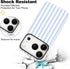 flewfun 17 Magnetic for iPhone Pro Case Cute Stripes Phone Case, Shockproof Slim TPU and Hard PC Protective Phone Cover