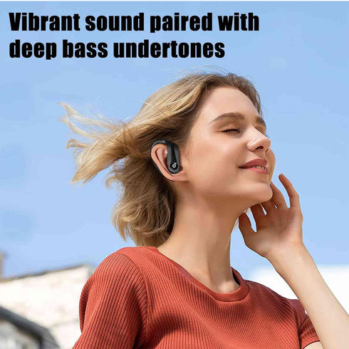 Q63 Wireless Earbuds for Amazon Fire HD 10 (2021), True 5.0 Bluetooth Over Ear Sport Headphones with Charging Case