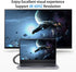 Duttek Micro HDMI to HDMI Adapter Cable, Left Angled Micro HDMI Male to HDMI Female Coiled Cable, 1.8M