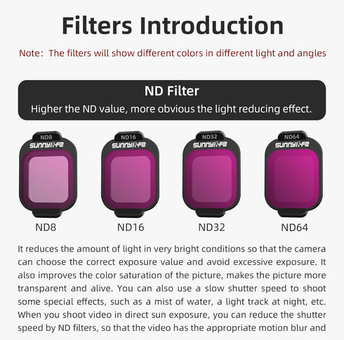 YUULNMOP ND8 ND16 ND32 ND64 Set (6PCS Set(MCUV+CPL+ND8+ND16+ND32+ND64)) ND Filter Kit for DJI Flip Drone,MCUV,CPL