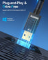 ZEXMTE 5.4 USB Bluetooth Adapter for PC, Long Range Bluetooth Adapter with High Gain Antenna, Plug & Play for Windows.