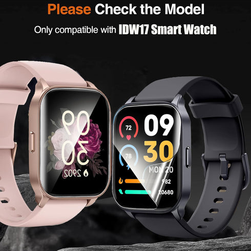 Compatible for PTHTECHUS Smartwatch Screen Protector, Lamshaw Full Coverage TPU Clear Film Compatible for PTHTECHUS S80K Smartwatch-1.84 Inches (TPU-6 Pack)