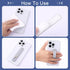 WLLHYF 2Pcs (2pcs-Grey/White) Phone Loop Finger Holder, Silicone Phone Grip Phone Finger Strap Stand Universal Portable