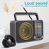 Portable Radio AM FM, Transistor Radio with Loud Speaker, Battery Powered or DC USB, Suitable for Indoor and Outdoor Use