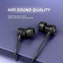 EP-06 Metallic Wired Earbuds, In-Ear Earphones with Build-in Microphone, Noise Isolating Headphone, 3.5mm Jack Long