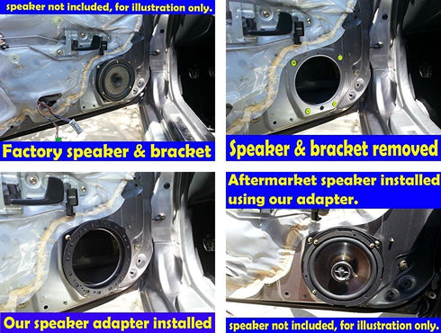 Speaker Adapter Spacer Rings, Exact Fit for Select Honda & Acura Vehicles, SAK033_55, 1 Pair
