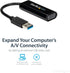 StarTech.com USB 3.0 to VGA Adapter, USB to VGA Monitor Converter for Windows, Slim
