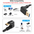 SinLoon U Shape USB Type C Spring Cable, 5Gbps Retractable 90 Degree USB3.0 to USB C Charging Cable for Devices
