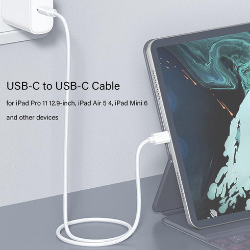 iPad Pro Charger Cable, USB-C to USB-C Fast Charging Cord 3.3Ft for iPad Pro 11-inch and 12.9-inch Models