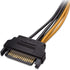 6 Pin to SATA Power Cable Adapter (PCIe to SATA 15 Pin), 20CM/8inch Graphics Video Card Power Cable