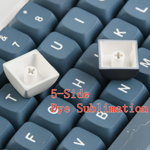 surmen PBT XDA Keycaps Dye-Sublimation 60% Custom Keycaps for Cherry MX Switches Mechanical Keyboard (Apollo)
