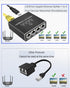 Ethernet Splitter 1 to 4, 1000Mbps High Speed Ethernet Cable Splitter with LAN Cable for 4 Devices