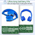 Toddler Wireless Headphones, Kids Camo Bluetooth Headphones, 15 Hours Playtime, Foldable with Built-in Mic, Blue Camo