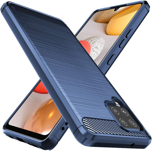 Osophter for Galaxy A42 5G Case, Samsung M42 5G Shock-Absorption Flexible TPU Rubber Protective Cover (Navy Blue)