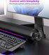 Auphyra 3.5mm Computer Speakers for Desktop PC, Gaming PC Sound Bar, Plug and Play - USB Power with Audio, RGB Gradient