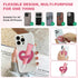 Aorotost Silicone Loop Ring Grip Holder, Self-Adhesive Love Finger Loop Holder, Soft and Portable,Compatible Most Phone
