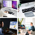 FOPETT Wireless Keyboard and Mouse Set, Reliable 2.4 GHz Connectivity for PC, Laptop, Smart TV (Grey Colorful)