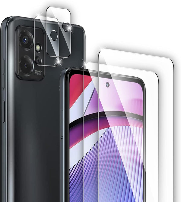 4 Pack Screen Protector for Motorola Moto G Power 5G (2023) with 2 Pack Camera Lens Protector