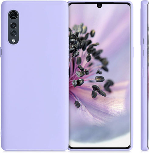 kwmobile Soft Slim Case for LG Velvet, Protective TPU Silicone Cover in Lavender