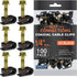 100 Pack Coaxial Cable Clips with Pre-Inserted Screw, Black Mounting Clamps for Coax and Ethernet Cable