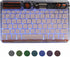 Slim Portable Wireless Bluetooth Keyboard, 10 Inch, 7 Colors Backlit, Rechargeable for Android Tablet, Smartphone,
