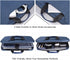 15.6 Inch Waterproof Laptop Sleeve Bag, Briefcase with Organizer for Acer, Lenovo, HP, MSI, ASUS, Dell - Navy Blue
