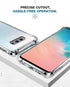KIOMY Clear Case for Samsung Galaxy S10E - Shockproof Bumper Protective Cover with Airbags Corners