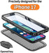 Cozycase 17 360 IP68 TOP Waterproof Case for iPhone - Military Heavy Duty Shockproof Full Body with Screen Camera