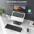 TECKNET Life,Spill-Resistant,2.4G Wireless Keyboard and Mouse Combo, Full-Size Ergonomic Keyboard & Optical Mouse