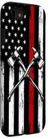US Flag Firefighter Case for iPhone SE (2020), 7, 8 - Perfect American Fireman Gift!
