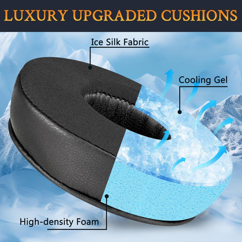 SOULWIT Earpads Replacement for Logitech H390 H600 H609 H760 Wireless Headphones, Noise Isolation Foam Cushions, Added