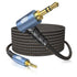 EMK 90 Degree Aux Cable, 3.5 mm Auxiliary Cord Male to Male Stereo Aux Cable for Car, 24K Gold Plated Hi-Fi Sound
