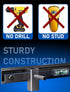 No Stud TV Wall Mount,No Drill TV Mount for 22-55 in,Drywall Studless TV Wall Mount with Clear Instructions,Low Profile TV Mount with Sturdy Design,Easy to Install for Bedroom,Living Room