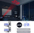 4 Dimmer 180 2 7.4'' ThreeH Projection Alarm Clock Radio Digital Alarm Clock & Rotable & Sounds Large Mirror Display