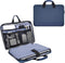 15.6 Inch Waterproof Laptop Sleeve Bag, Briefcase with Organizer for Acer, Lenovo, HP, MSI, ASUS, Dell - Navy Blue