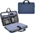 15.6 Inch Waterproof Laptop Sleeve Bag, Briefcase with Organizer for Acer, Lenovo, HP, MSI, ASUS, Dell - Navy Blue