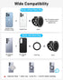 NINEFATICS 17x N52 1217 Stroller Phone Holder, Compatible with MagSafe, Magnetic Handlebar Mount, Strong Magnets, Fits