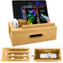 Osmudax Bamboo Charging Station for Multiple Devices, Cable Management Box for Power Strip,