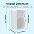 Herdio 3.5 Inch Passive Outdoor Speakers, Wired Waterproof, 200W 3 Way Premium Mountable Wall Mount Speakers with