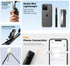 BONERUY Selfie Stick Tripod with Remote, Portable Phone Tripod Stand with Removable Wireless Bluetooth Remote, Selfie