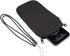 Neoprene Small Cell Phone Sleeve, Zip Wallet Pouch with Neck Strap for iPhone 16, 15, 14 Pro, 13, 12 Pro, 11 Pro (Black)